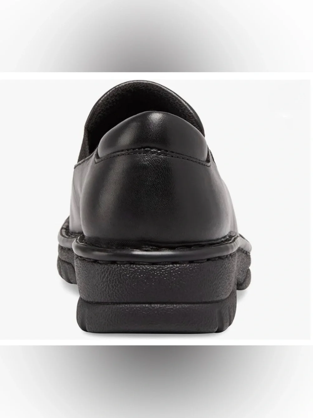Eastland Black Slip-On Leather Loafers Size 7